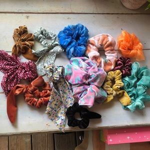 Free People assortment of hair scrunchies